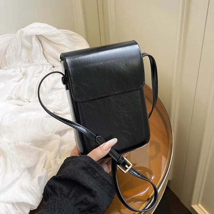 Structured Flap Crossbody Bag – Vegan Leather Everyday Purse Luxe Vibes