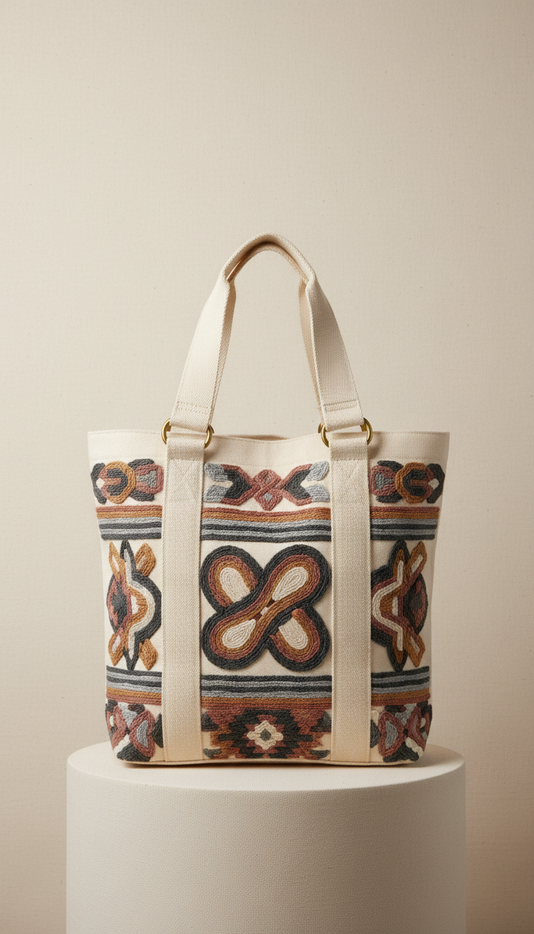 Embroidered Canvas Limited-Edition Bag Luxe Vibes